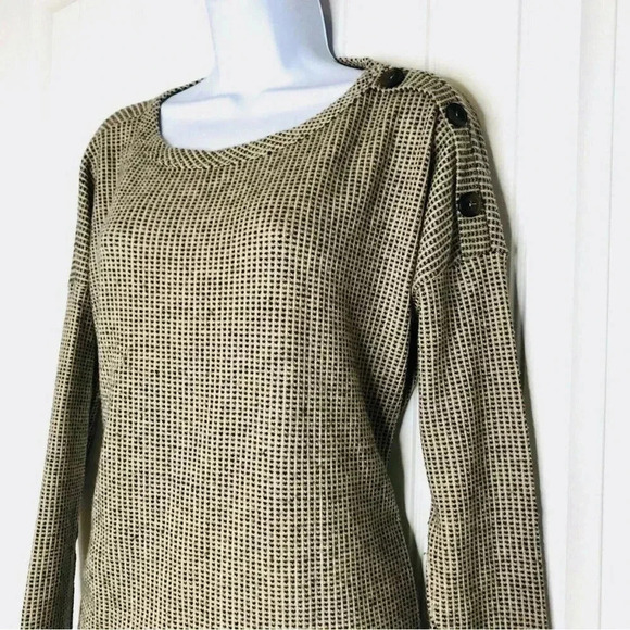 Bohme super soft tan button shoulder top XS - Picture 2 of 9